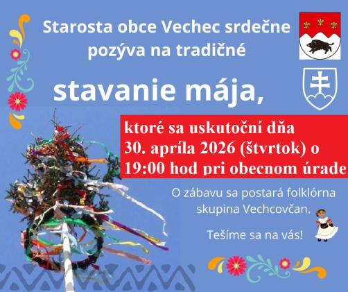 Stavanie Mája 30.04.2026
