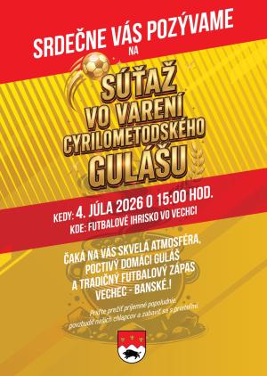 Plagát sutaž vo varení gulášu 2026